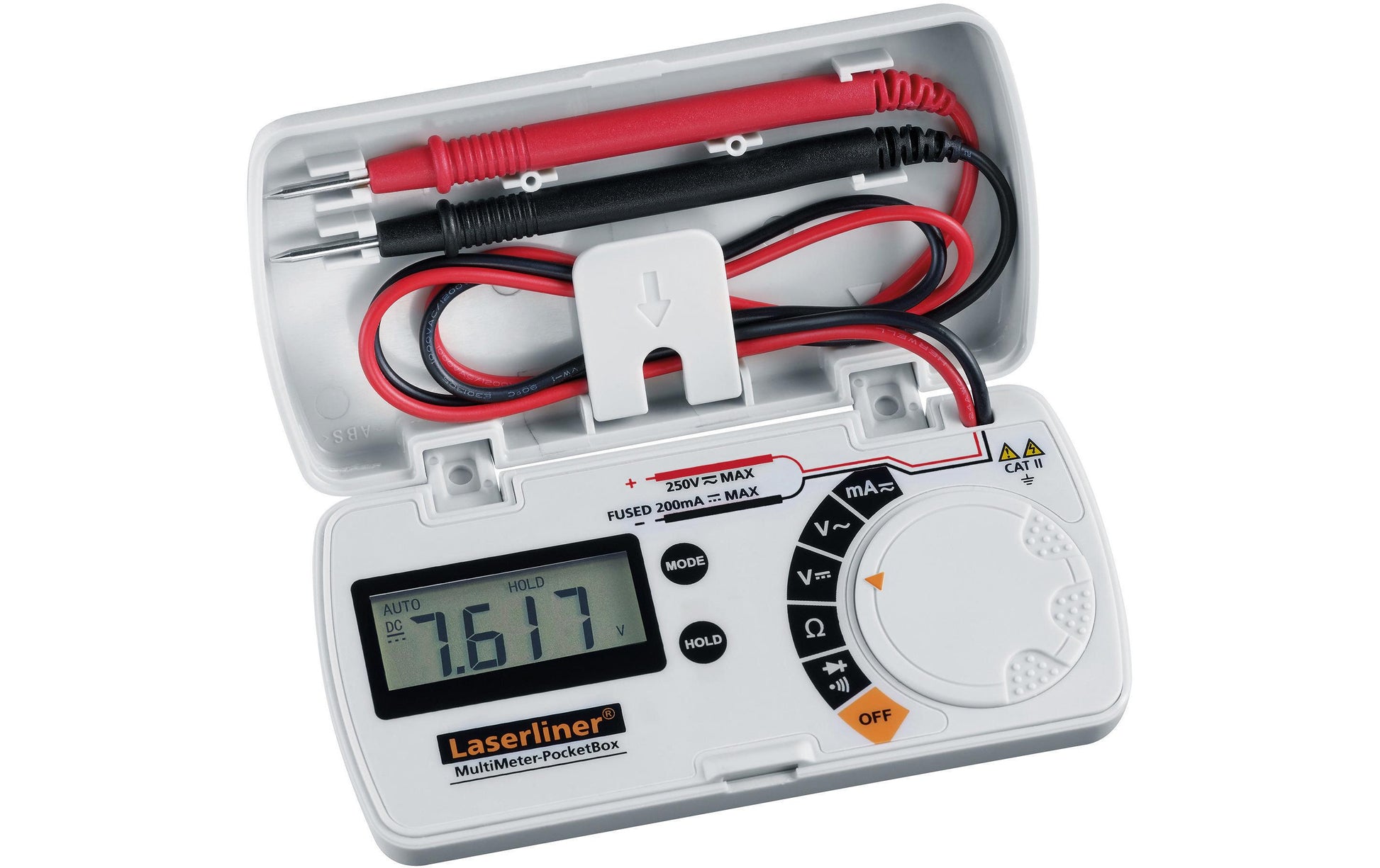 Laserliner MultiMeter-PocketBox – Multimeter – Spannungsmessung, Batteriebetrieb, für Elektrotechnik
