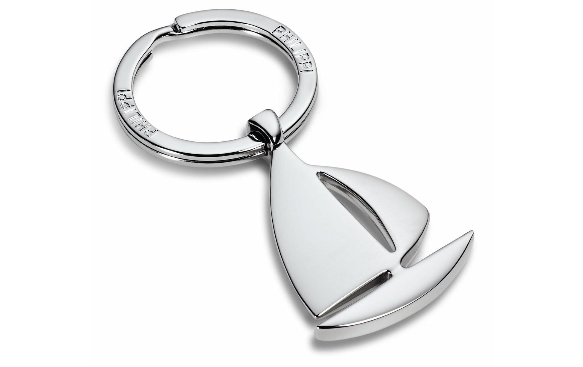 Philippi Schlüsselanhänger Vela Schiff – hochglanzpoliert, Nickel