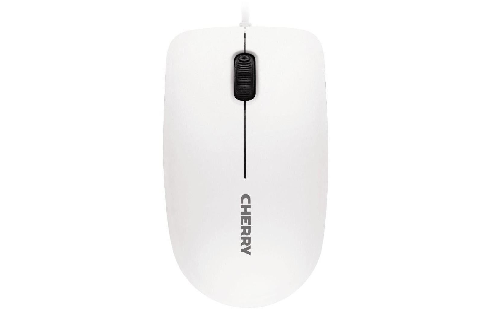 CHERRY MC 1000 Maus – kabelgebunden, USB-A, 1'200 dpi, 3 Tasten, beidhändig, grau