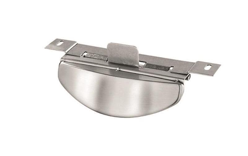 Müllex Abfalleinsatz Kicköffner – silber, oval – für Auszugssysteme