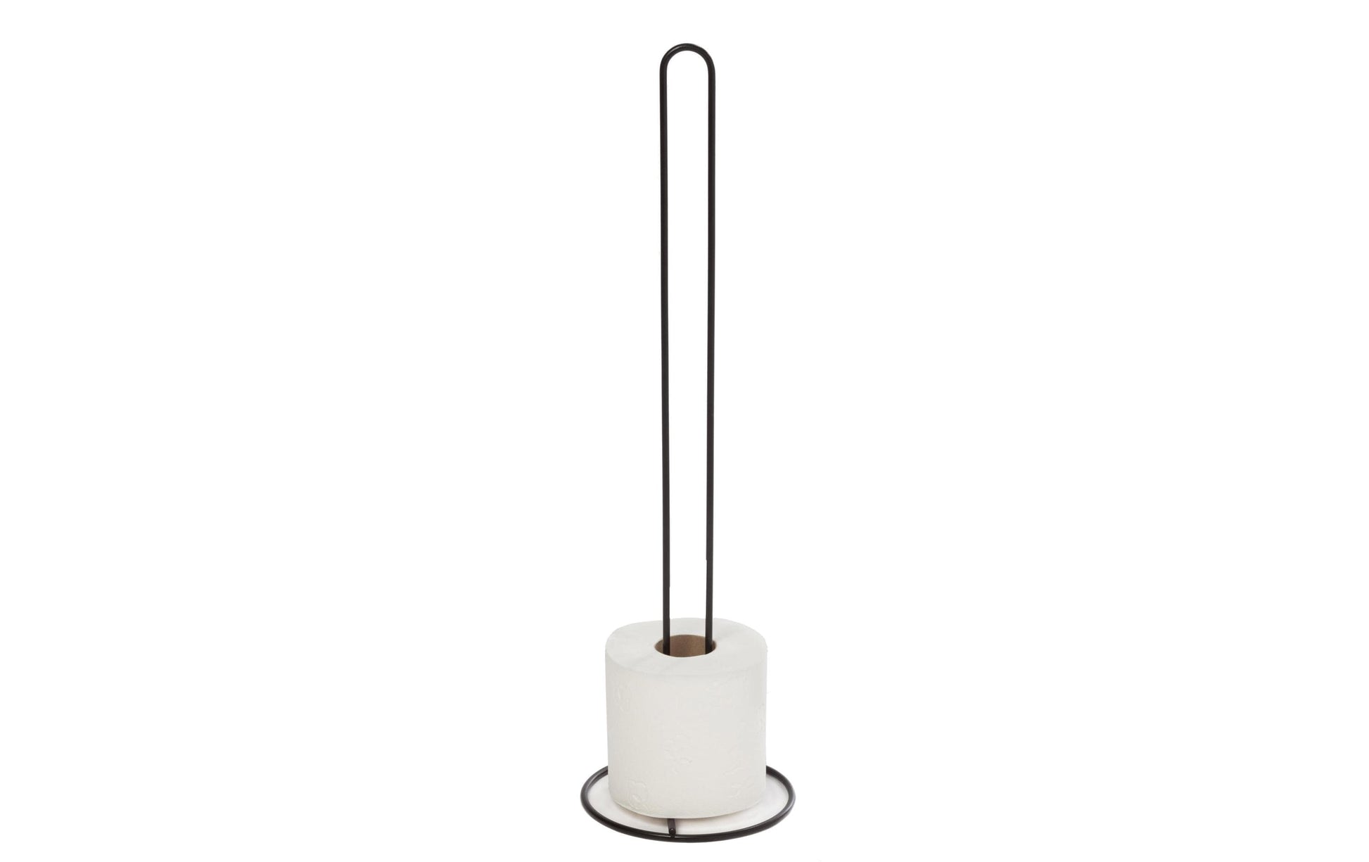 Spirella Toilettenpapierständer – Metall matt, schwarz, für 4 Rollen, H 44,5 cm