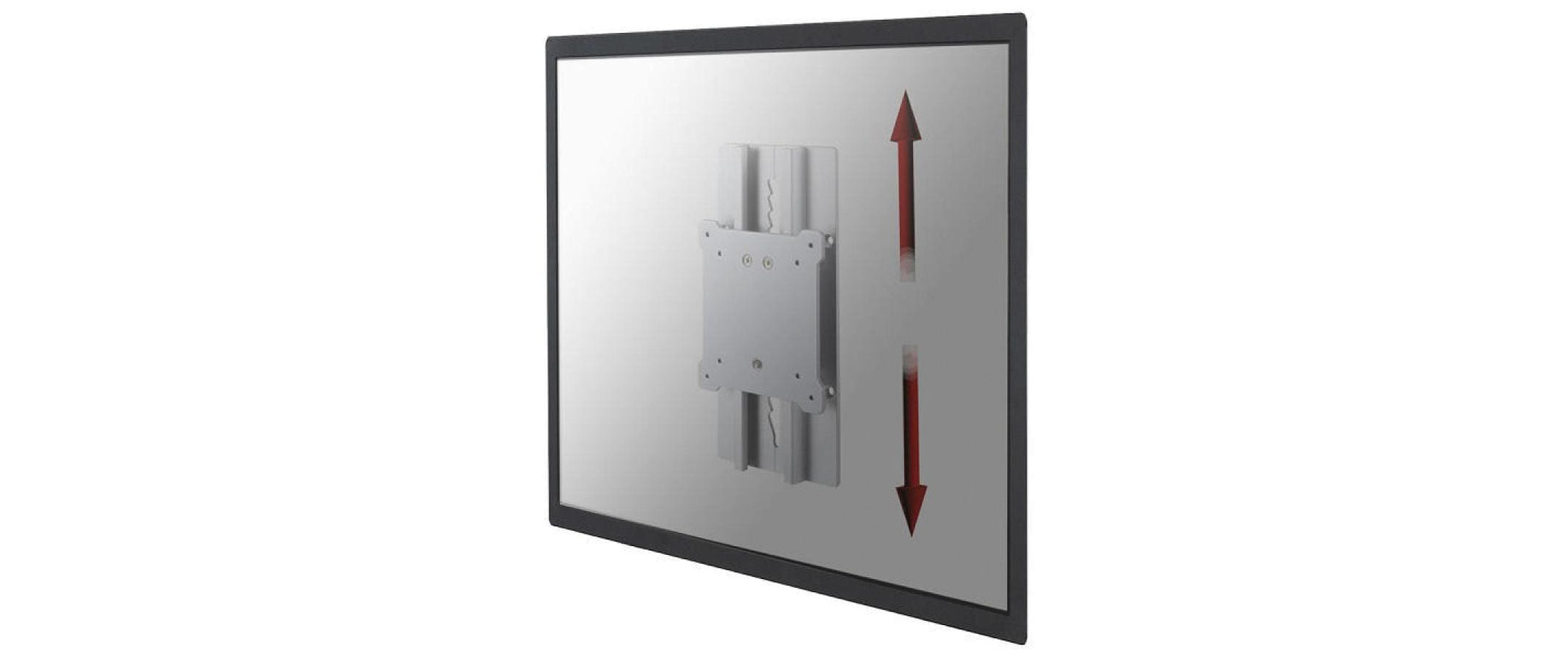 Neomounts VESA-Adapterplatte – 1 Monitor – bis 27" – VESA 75×75/100×100 mm – bis 8 kg/Monitor – Silber