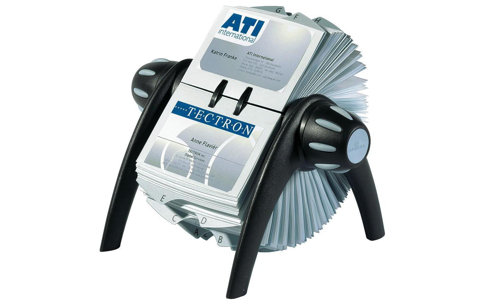 Durable Karteikarte 72×194 mm, Schwarz, Kunststoff