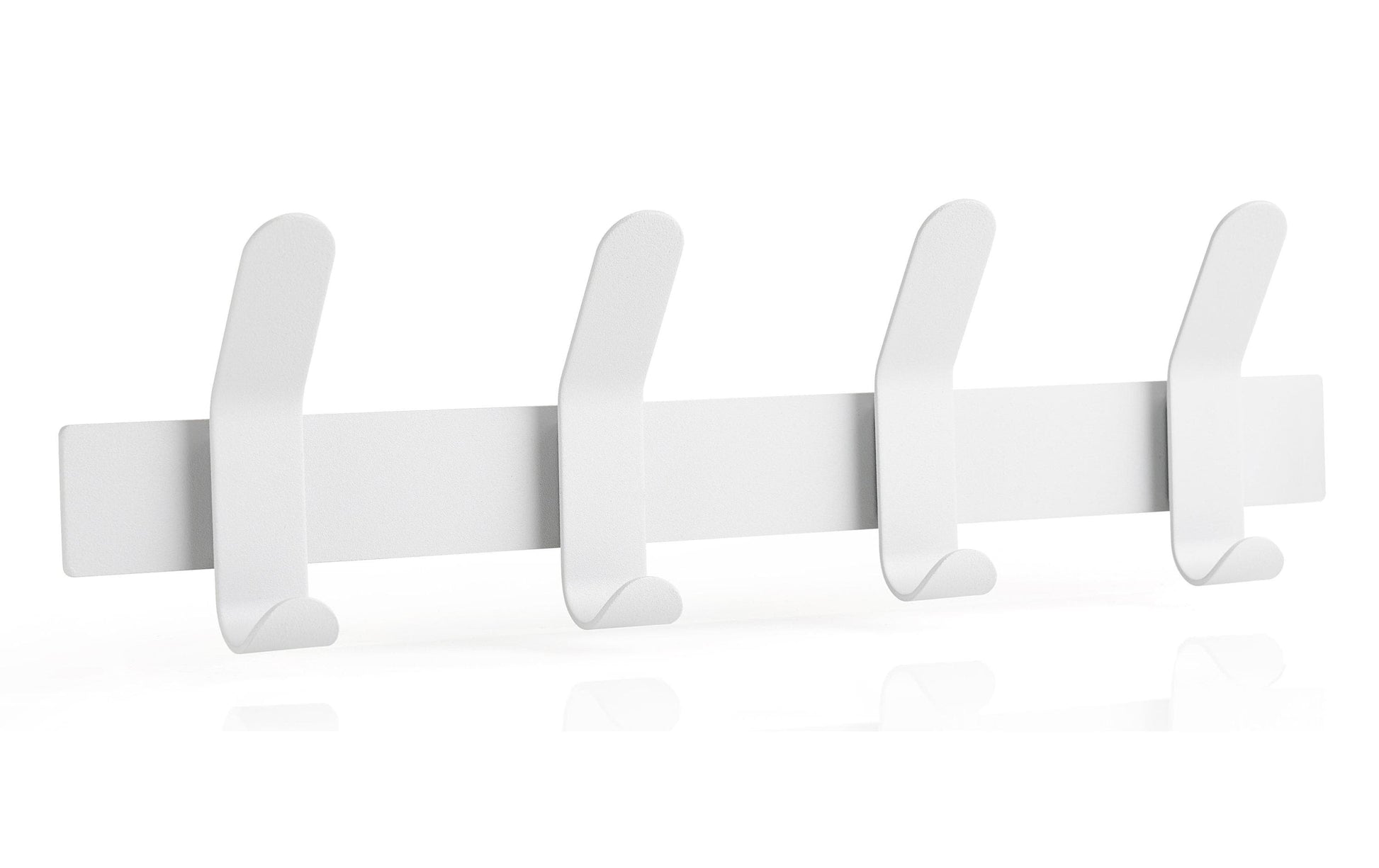 Zone Denmark Wandgarderobe 4 Haken – Stahl – Weiss – 400 × 110 × 50 mm