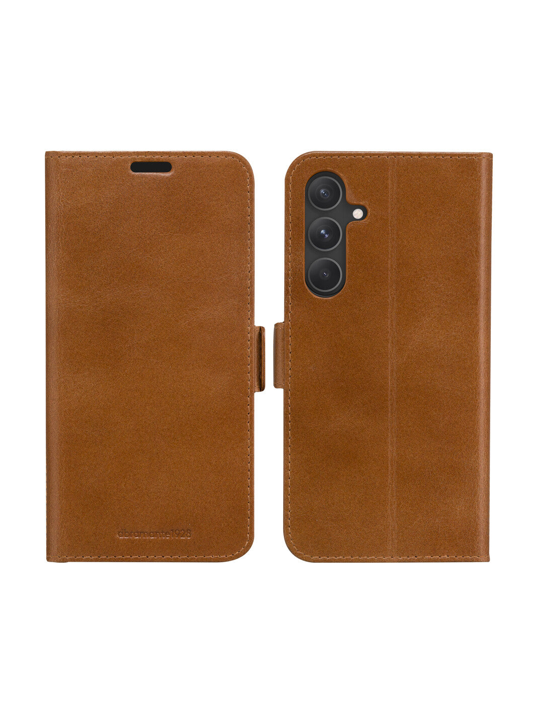 dbramante1928 Copenhagen – Wallethülle – für Samsung Galaxy S24+, mit Ständer, 3 Kartenfächer, Leder, Beige
