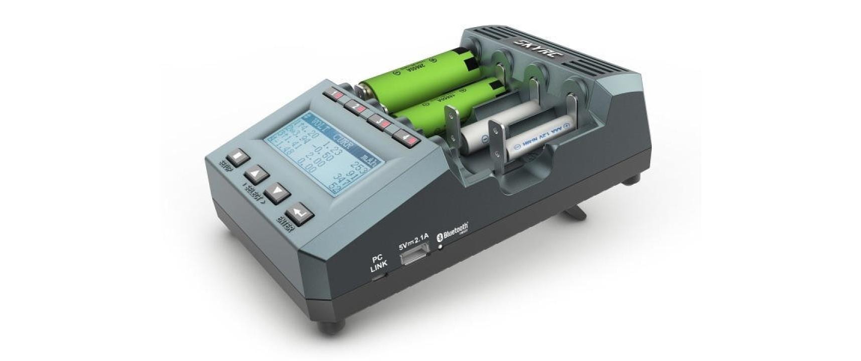 SkyRC MC3000 Ladegerät – mit Display, Akku-Analyzer – für HR6/AA/Mignon, Li-Ion-Akkus