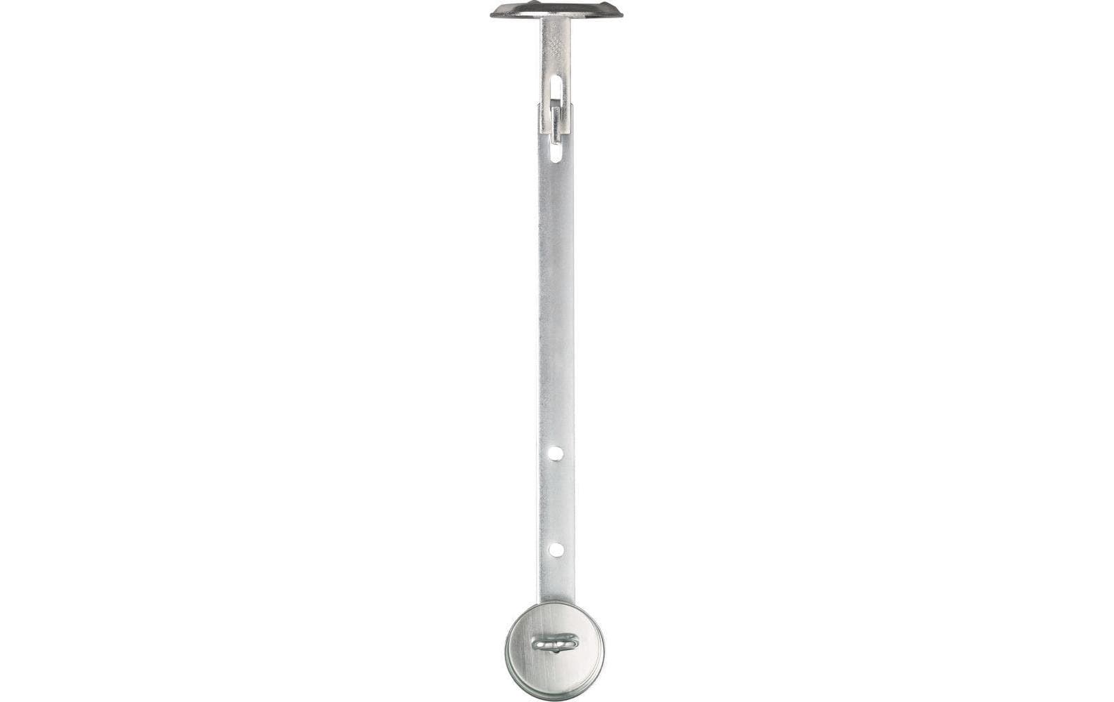 ABUS GS20 Gitterrostsicherung – Aussen, Fenster-Montage, Zink, 621×345 mm, 2 Stk., Silber