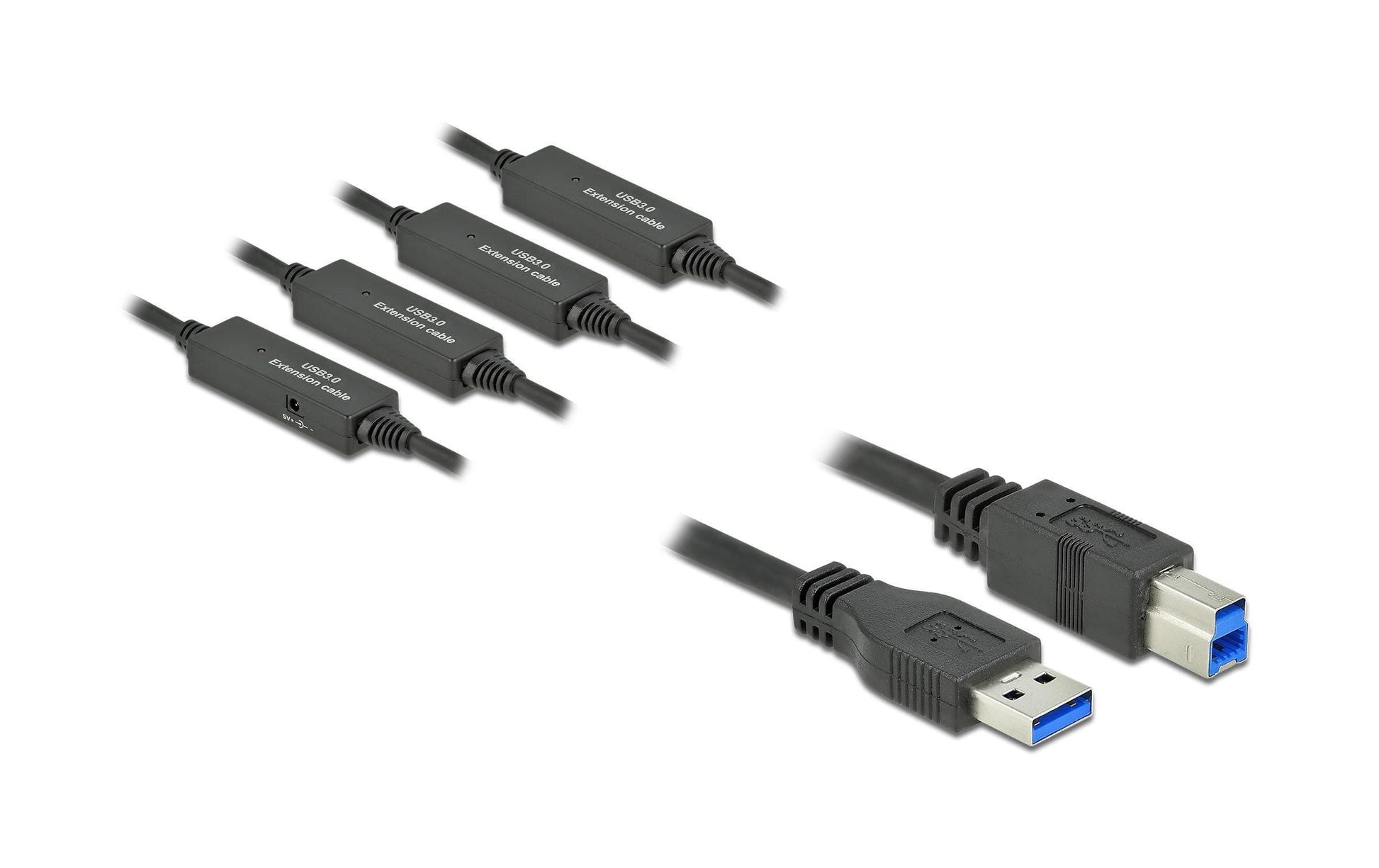 DeLOCK USB-Kabel, USB-A zu USB-B, 20 m, USB 3