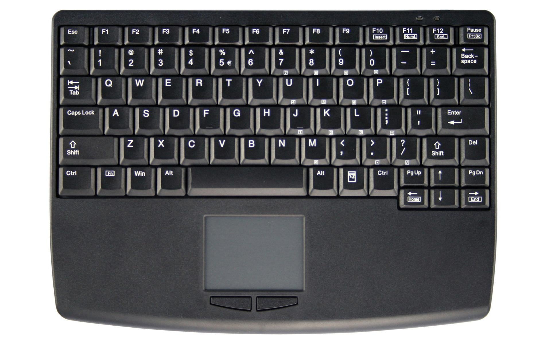CHERRY AK-4450G m.Touchpad – Mini Tastatur, Touchpad integriert