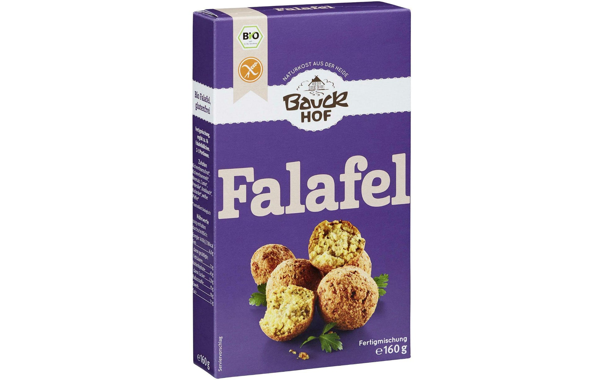 Bauck Mühle Bio Falafel-Mix, glutenfrei – 160 g