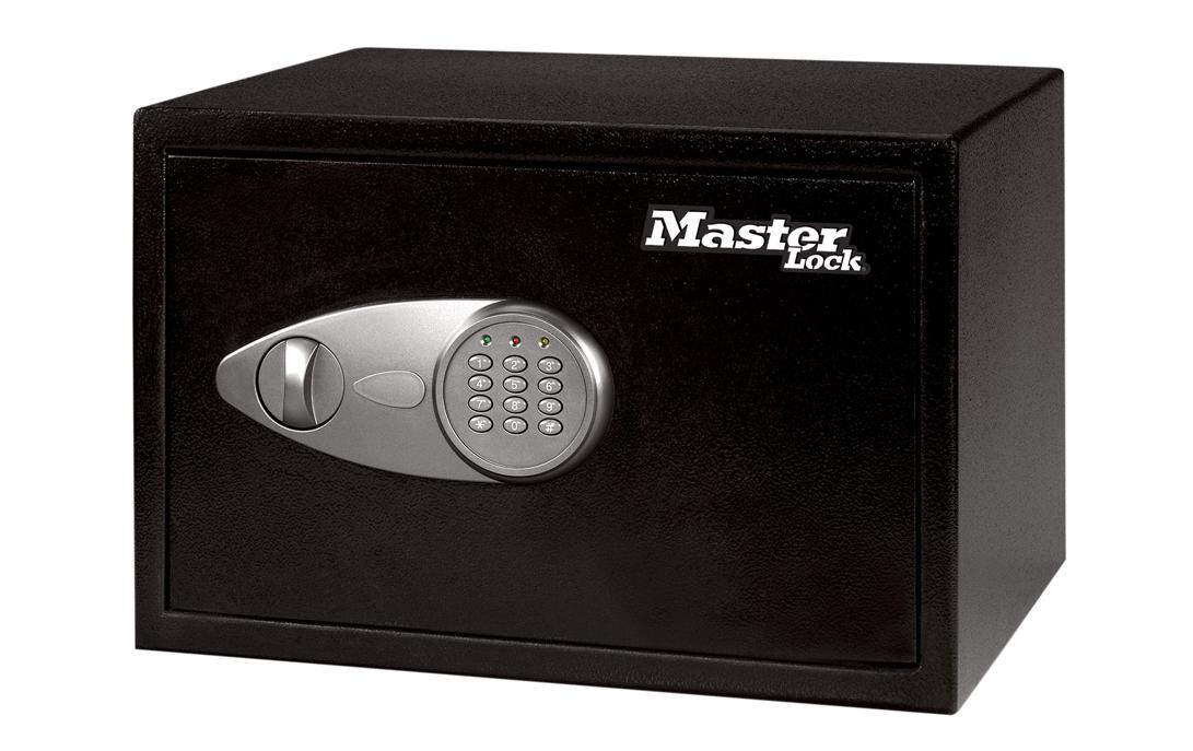 Master Lock Tresor X055ML – Elektronikschloss – 16,4 l – Schwarz