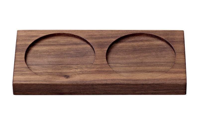 CrushGrind Untersetzer für Gewürzmühle, 15,1 × 7,3 × 1,7 cm, Walnussholz, Braun
