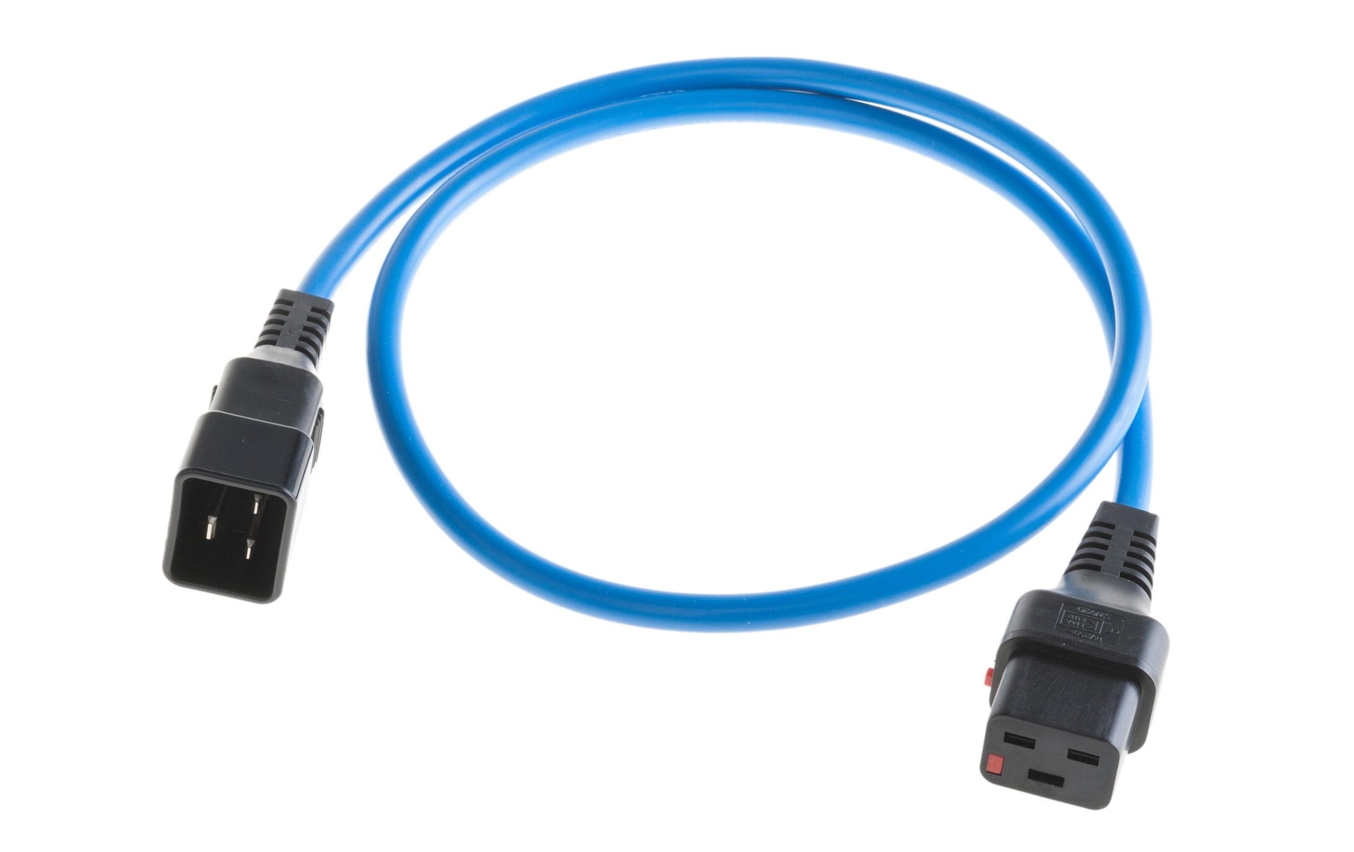 ACT IEC LOCK – Netzkabel, IEC C20 auf IEC C19, 3 m, Blau