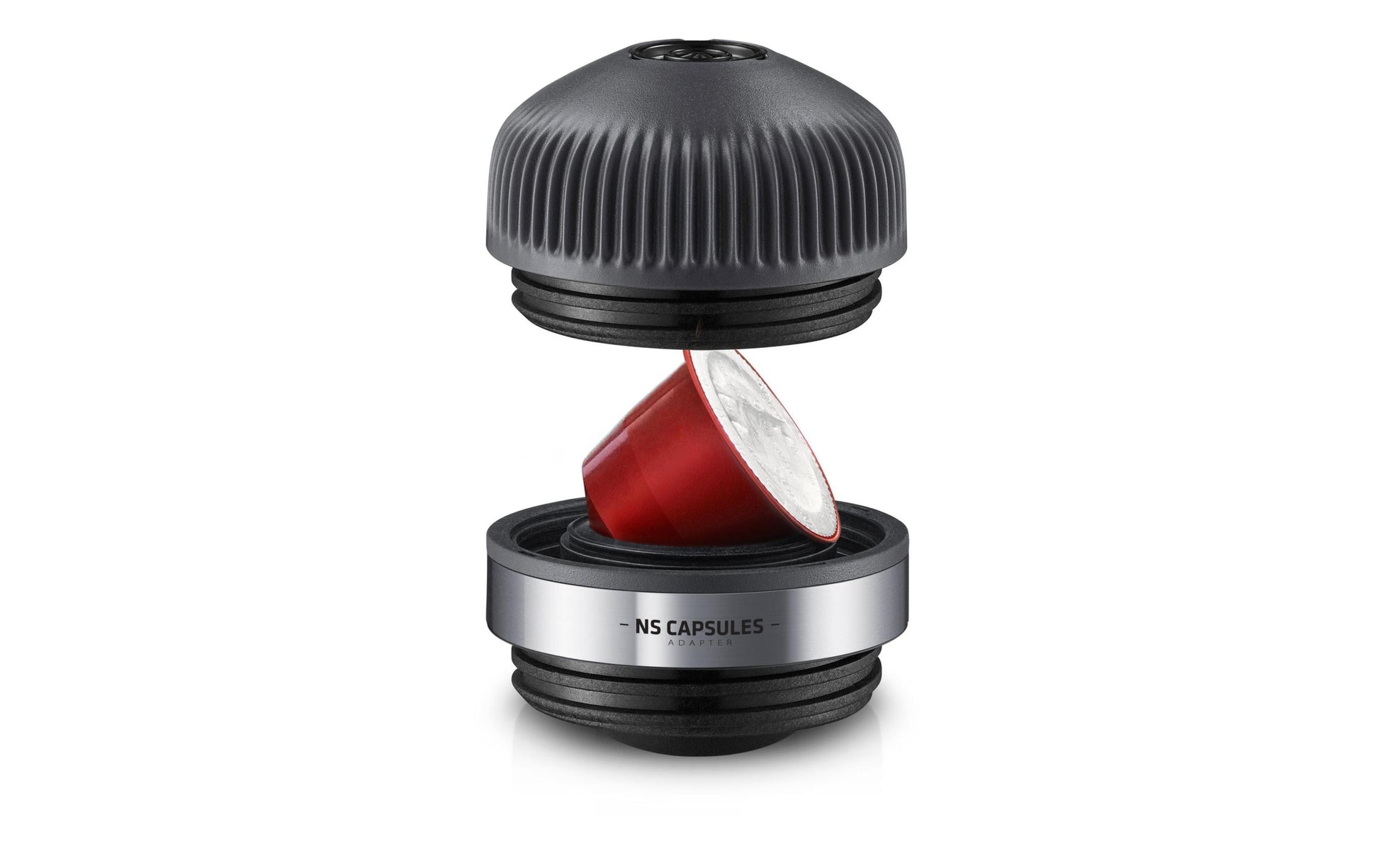 Wacaco Kapseladapter – 6,2 × 6,2 × 6,6 cm, für Nanopresso, Nespresso-Kapseln, Schwarz