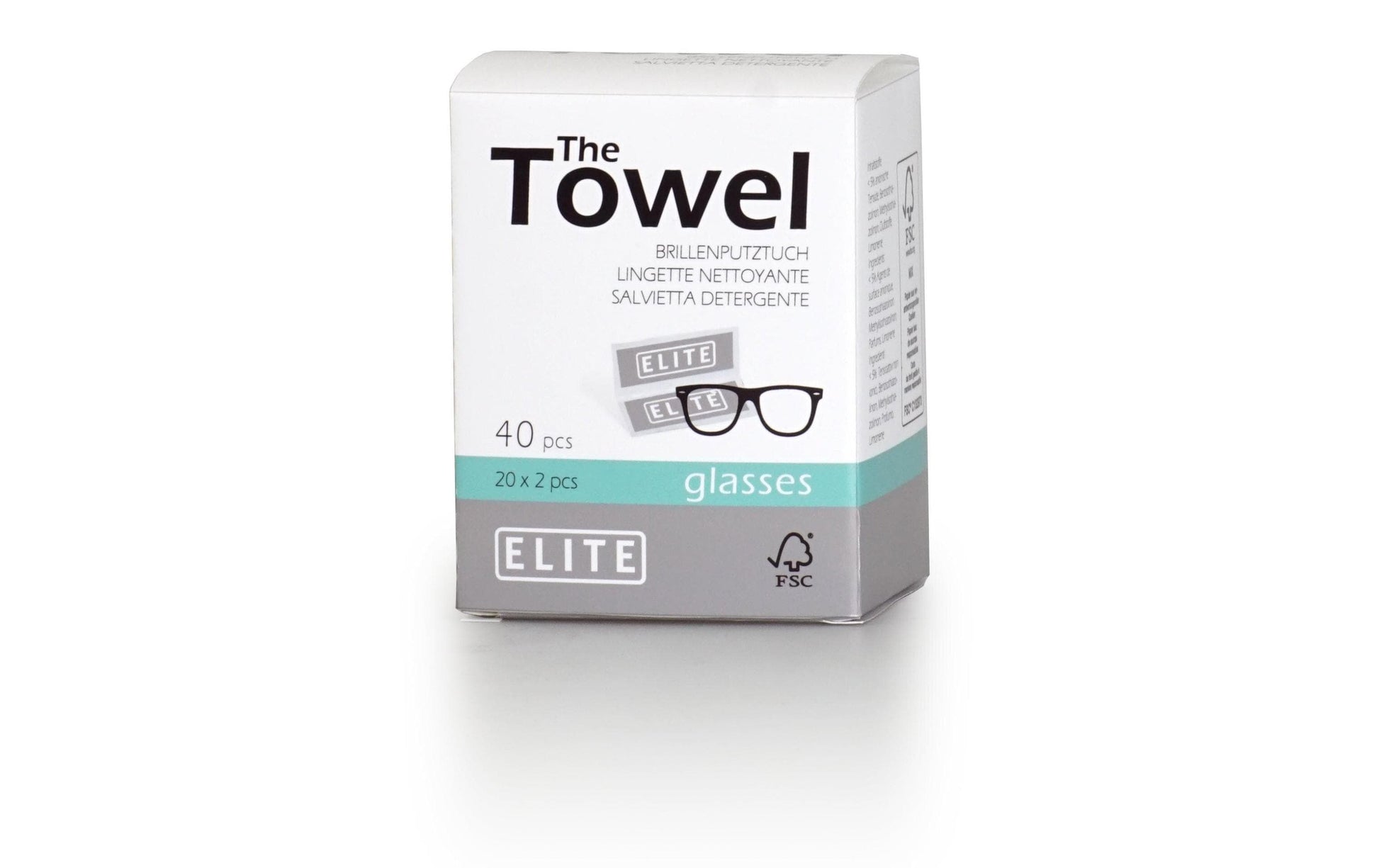 Elite Brillenputztuch – ohne Duft, für Brille, 40 Stk.