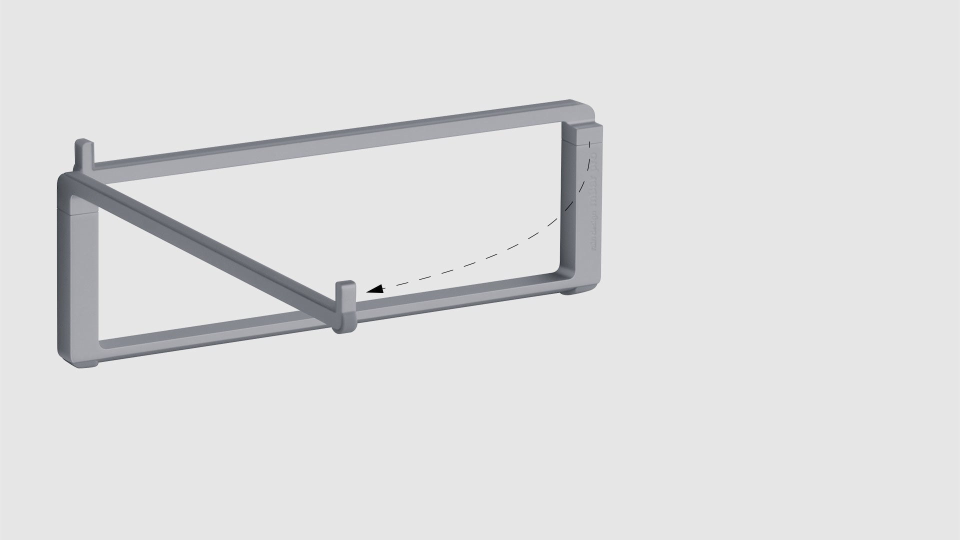 Rain Design mBar Pro Laptop-Ständer – bis 15", faltbar, Aluminium – Grau