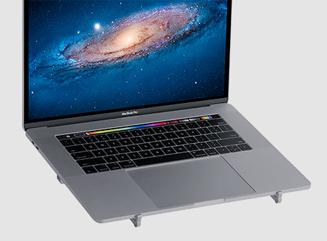 Rain Design mBar Pro Laptop-Ständer – bis 15", faltbar, Aluminium – Grau