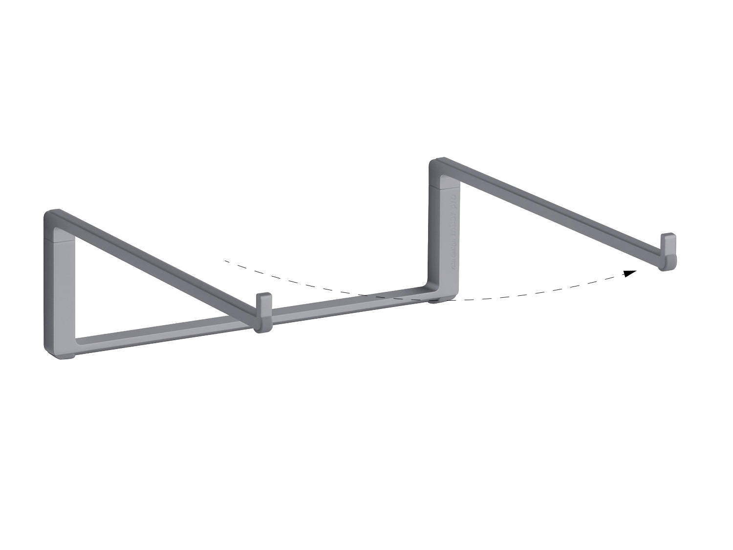 Rain Design mBar Pro Laptop-Ständer – bis 15", faltbar, Aluminium – Grau