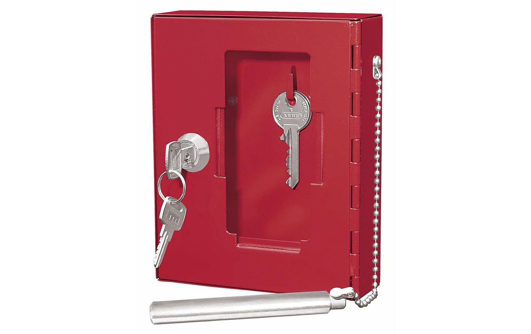 Wedo 102 50102X – Notschlüsselkasten, Rot, 120 × 40 × 150 mm