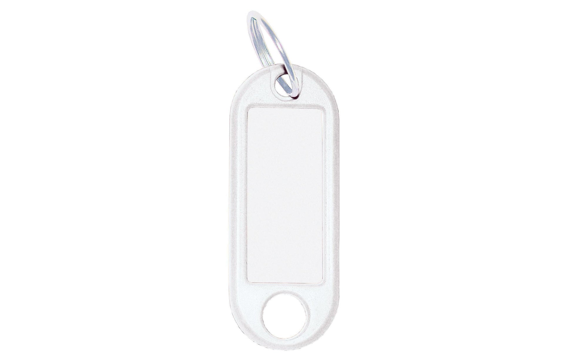 Wedo Schlüsselring – Kunststoff, Weiss, 21 × 52 mm, 100er-Pack