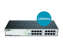 D-Link DGS-1016D – Switch (Unmanaged) – 16×GbE, 19" Rack