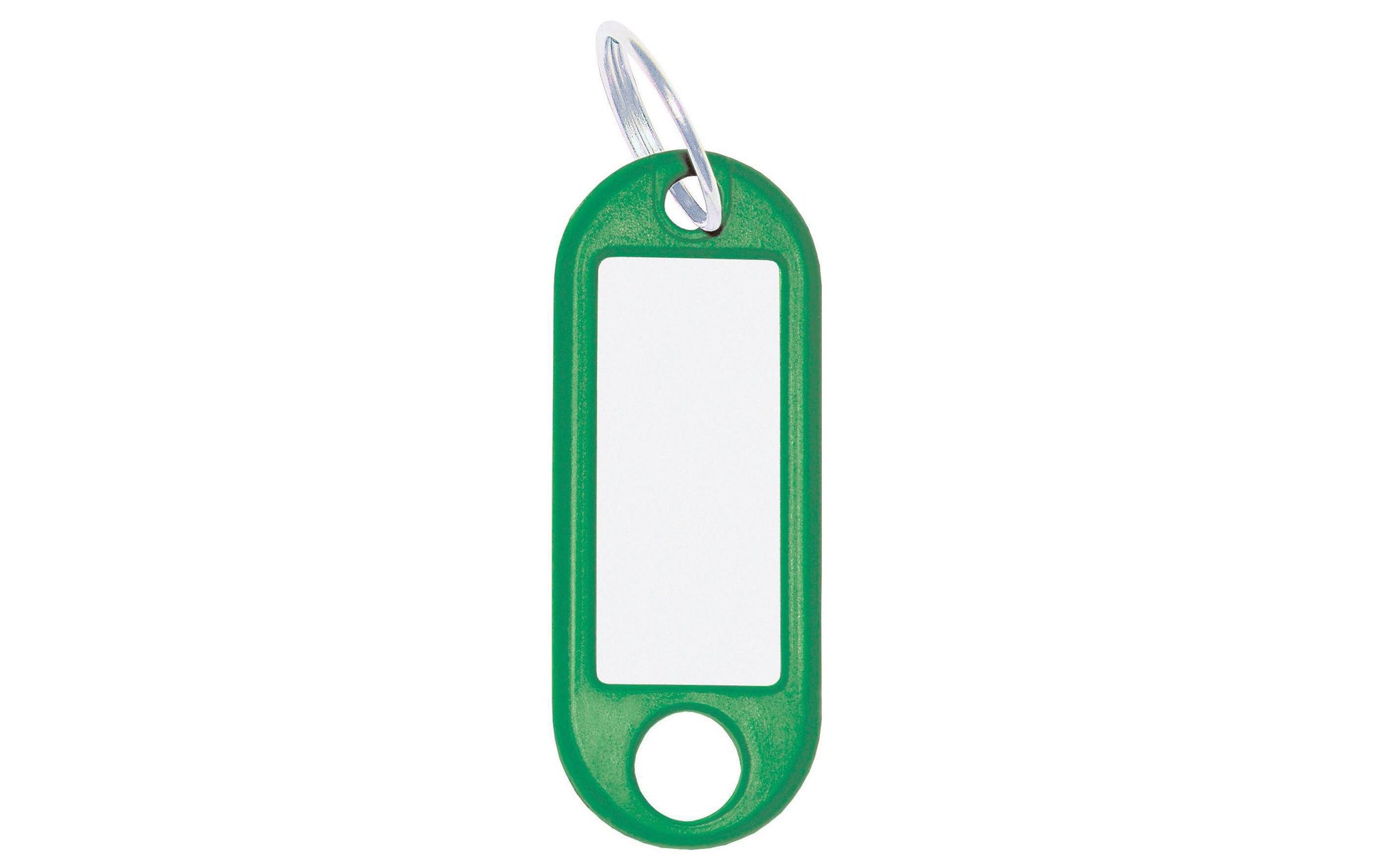 Wedo Schlüsselanhänger – mit Ring, Kunststoff, grün, 21 × 3 × 52 mm, 100er-Pack