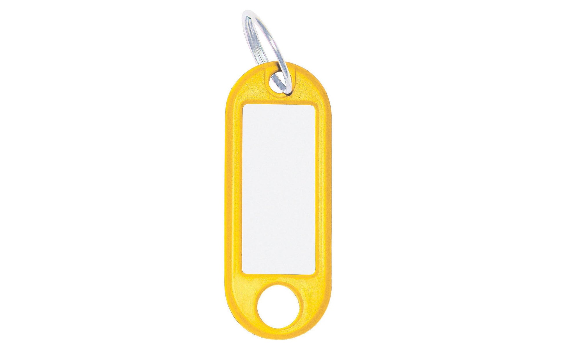 Wedo Schlüsselanhänger – Kunststoff, Gelb, 21 × 52 mm, 100er-Pack