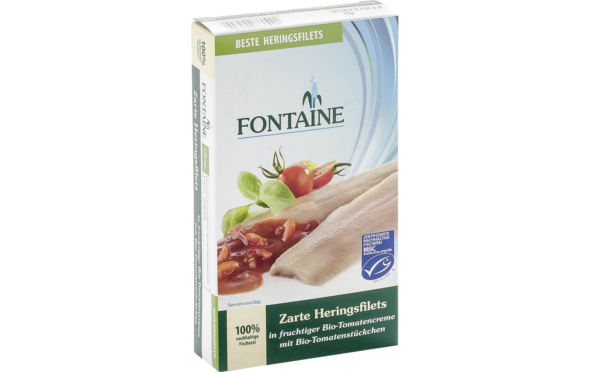 Fontaine Heringfilets in Bio-Tomatencrème – 200 g
