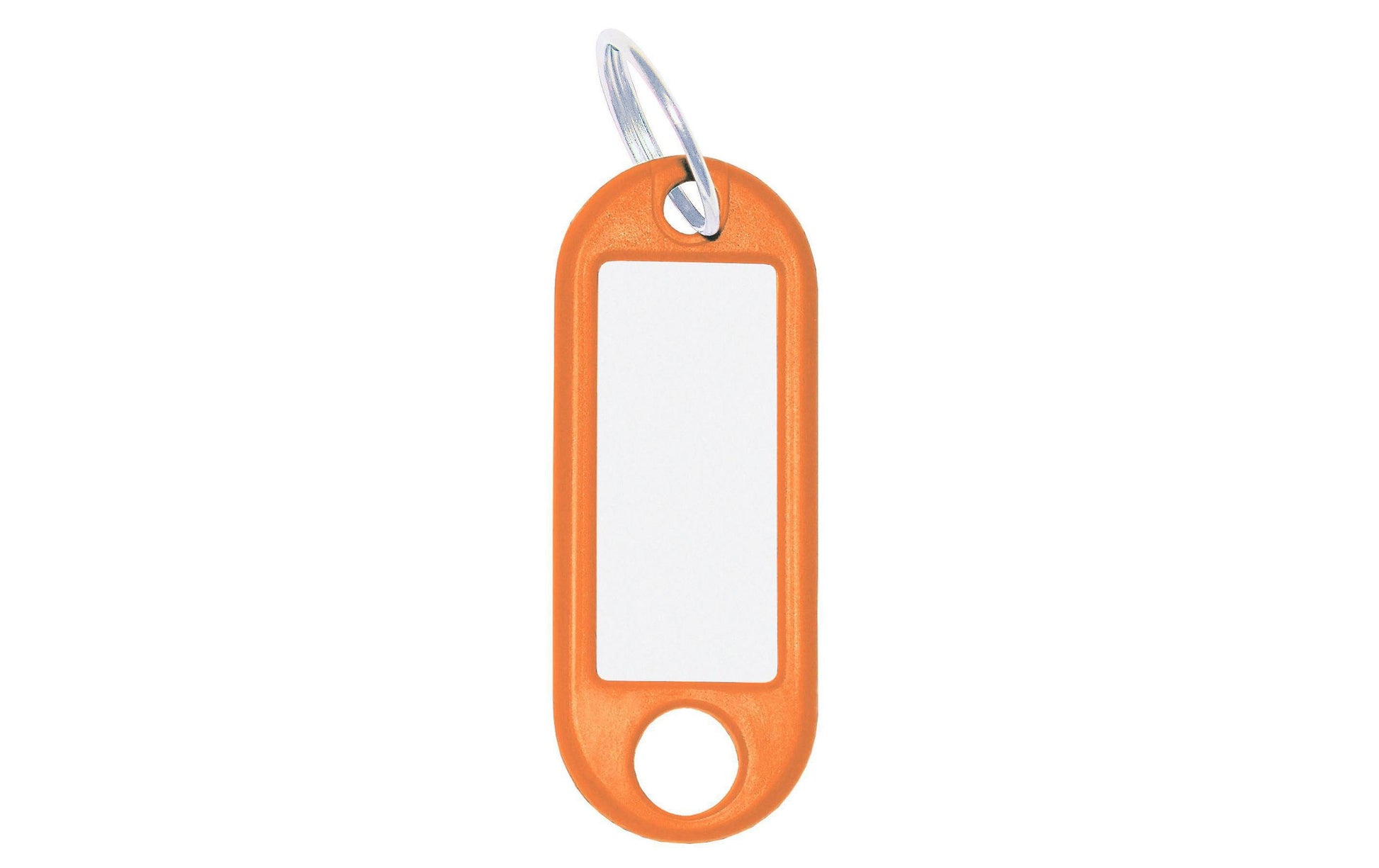 Wedo Schlüsselanhänger – mit Ring, Kunststoff, Orange, 21 × 52 mm, 100er-Pack