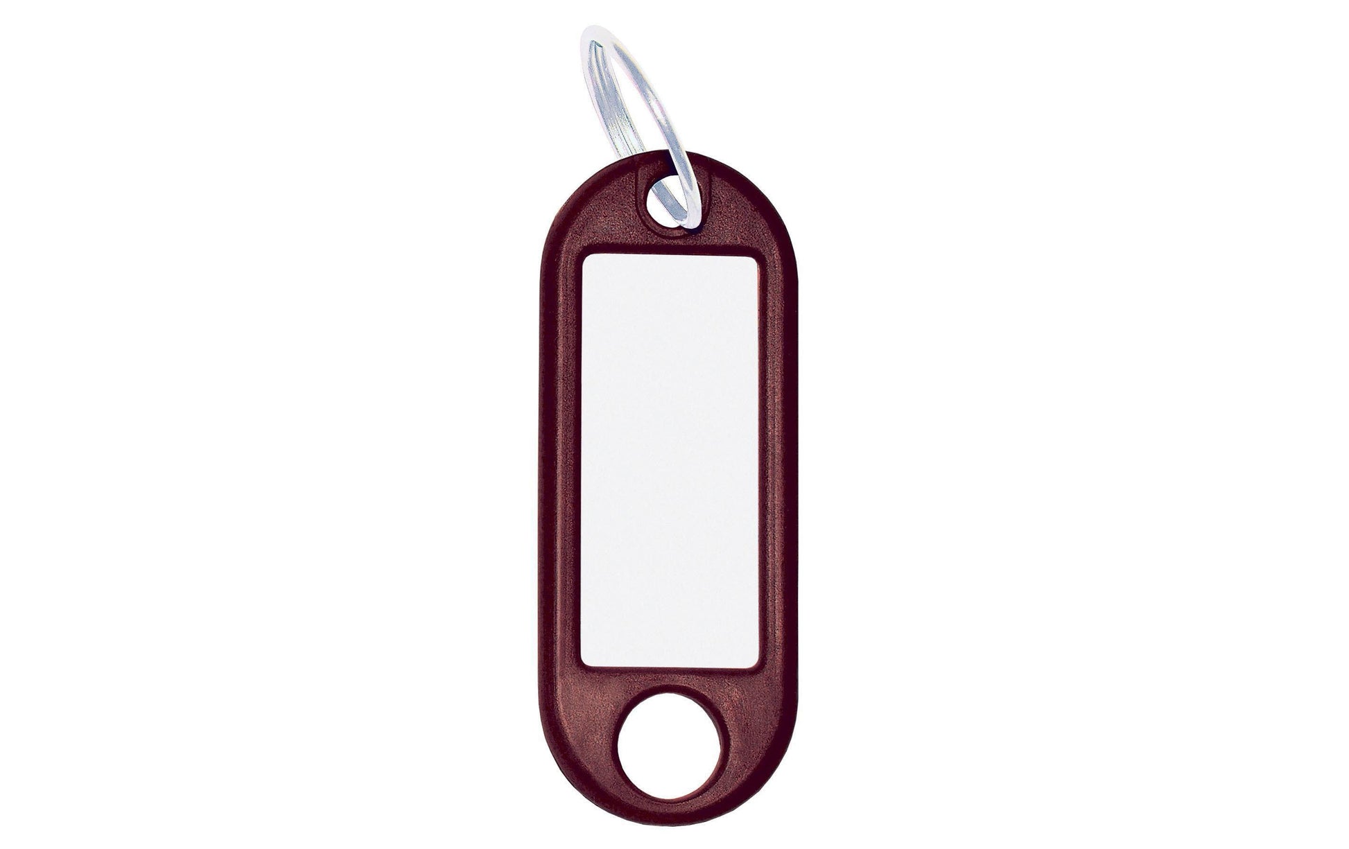 Wedo Schlüsselanhänger – Kunststoff, Braun, 21 × 52 mm, 100er-Pack