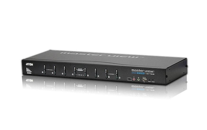 ATEN CS1768 – KVM-Switch, 8-Port, DVI-I/USB, 2048 × 1536, für Windows, Linux, Mac und andere