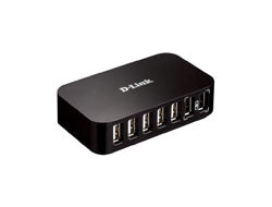 D-Link DUB-H7 USB-Hub – USB 2.0, 7× USB-A, für Windows/Mac/Linux