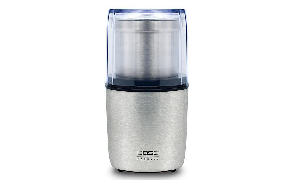 Caso Kaffeemühle Flavour – 90 g, Schlagmesser, 200 W – silber/edelstahl