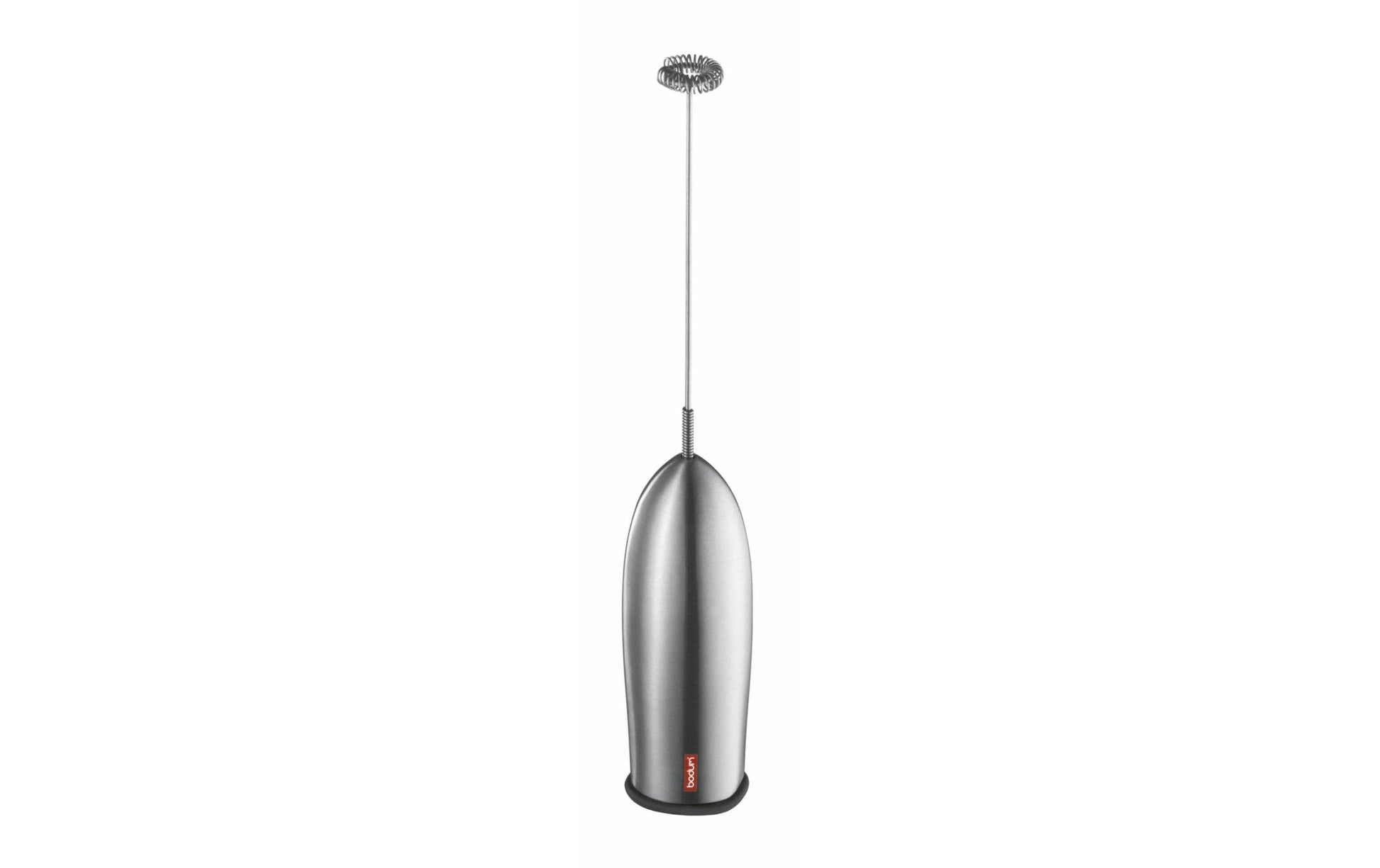 Bodum Hand-Milchschäumer Schiuma 3043-16 – Batteriebetrieben, Kunststoff, Silber