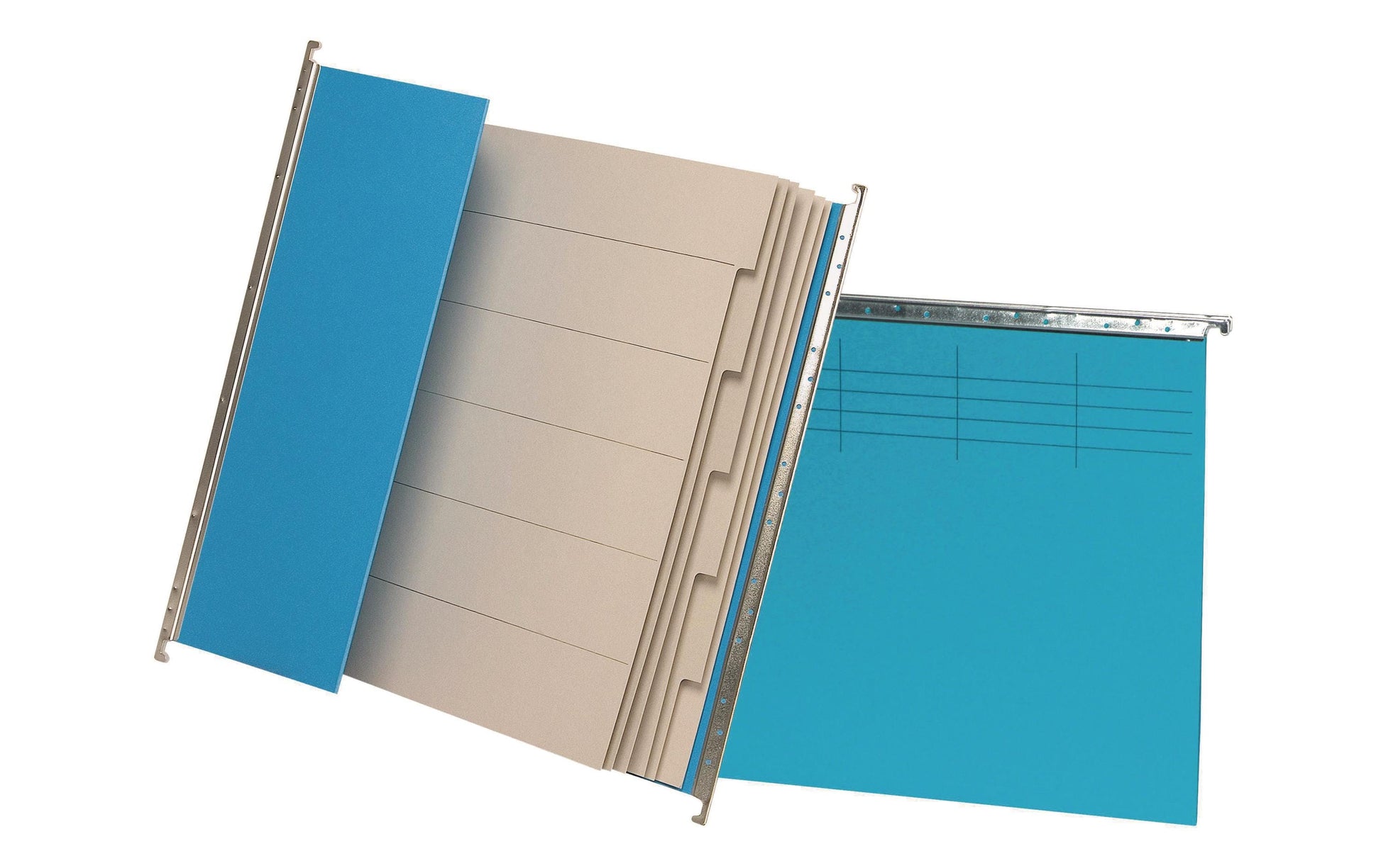 Biella Hängeordner für A4 – Karton, Blau, 320 × 250 mm, mit Vordruck
