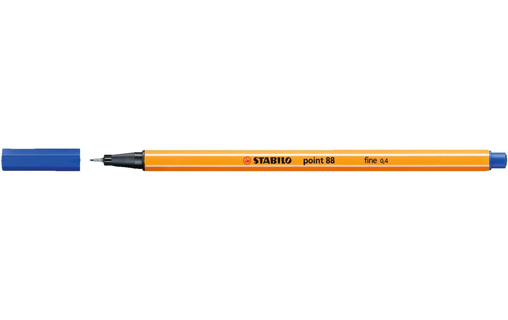STABILO Point 88 Fineliner 0,4 mm – blau