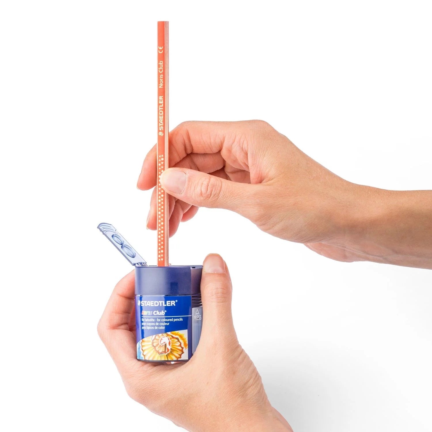 Staedtler Noris 512002 Doppel-Spitzdose – für Ø bis 10,2 mm – Metall, Kunststoff – Blau