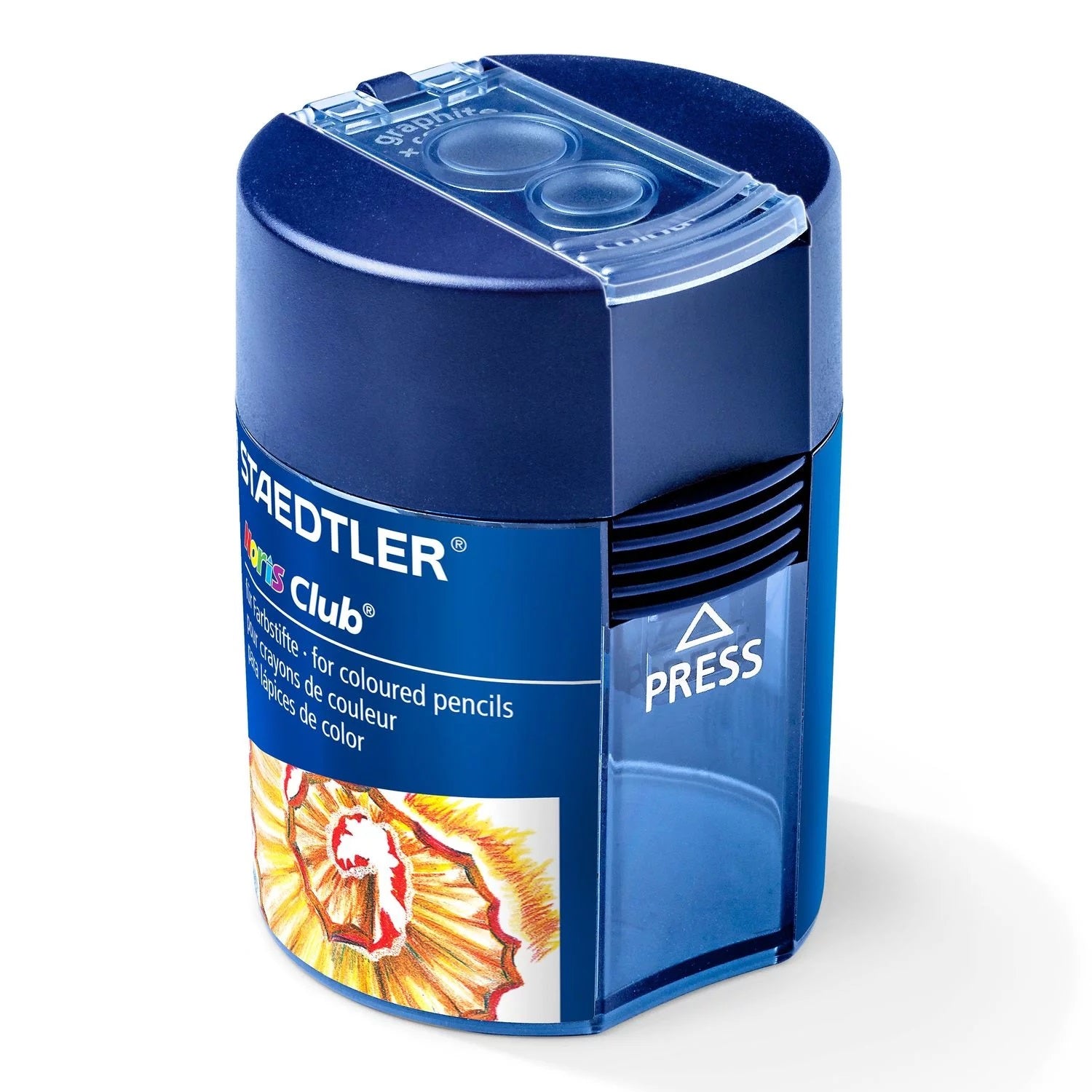 Staedtler Noris 512002 Doppel-Spitzdose – für Ø bis 10,2 mm – Metall, Kunststoff – Blau