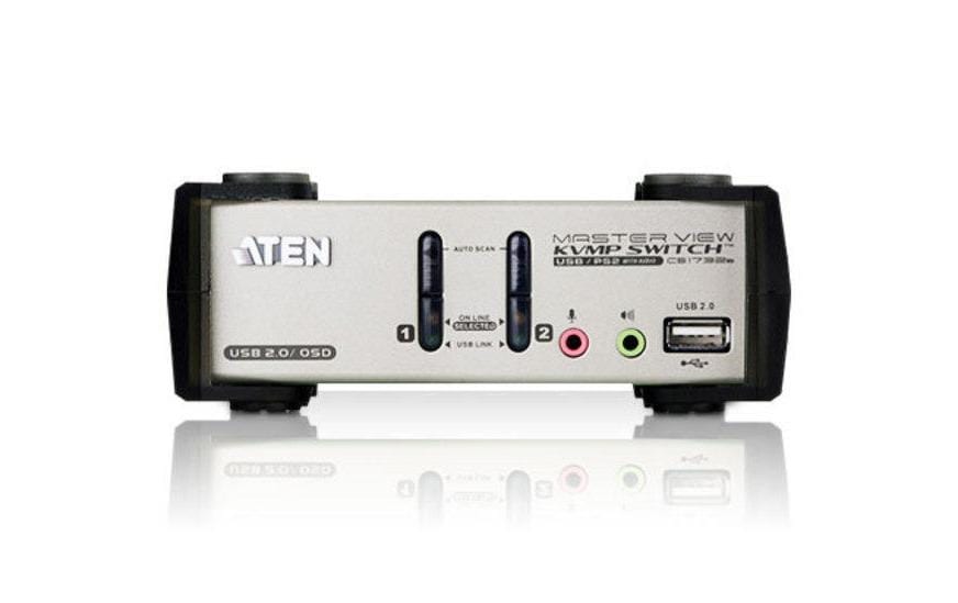 ATEN CS1732B – KVM-Switch 2×1, VGA/USB 2.0/PS/2, 2048 × 1536