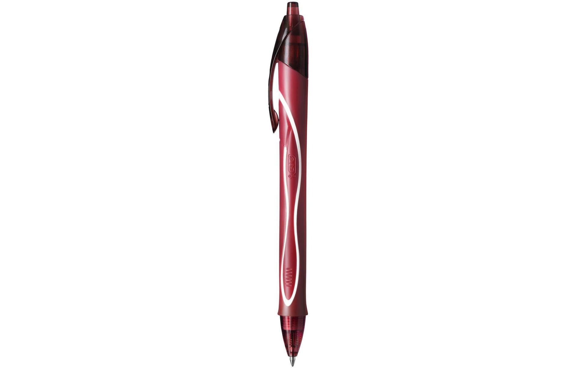 BIC Gel-ocity Quick Dry Gelschreiber, Druckmechanik – Rot, Spitze 0,7 mm, nachfüllbar, 12er-Set