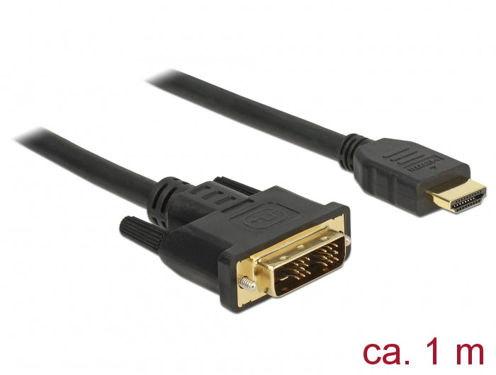 DeLOCK DVI-D auf HDMI Kabel 1920×1200 – 1 m