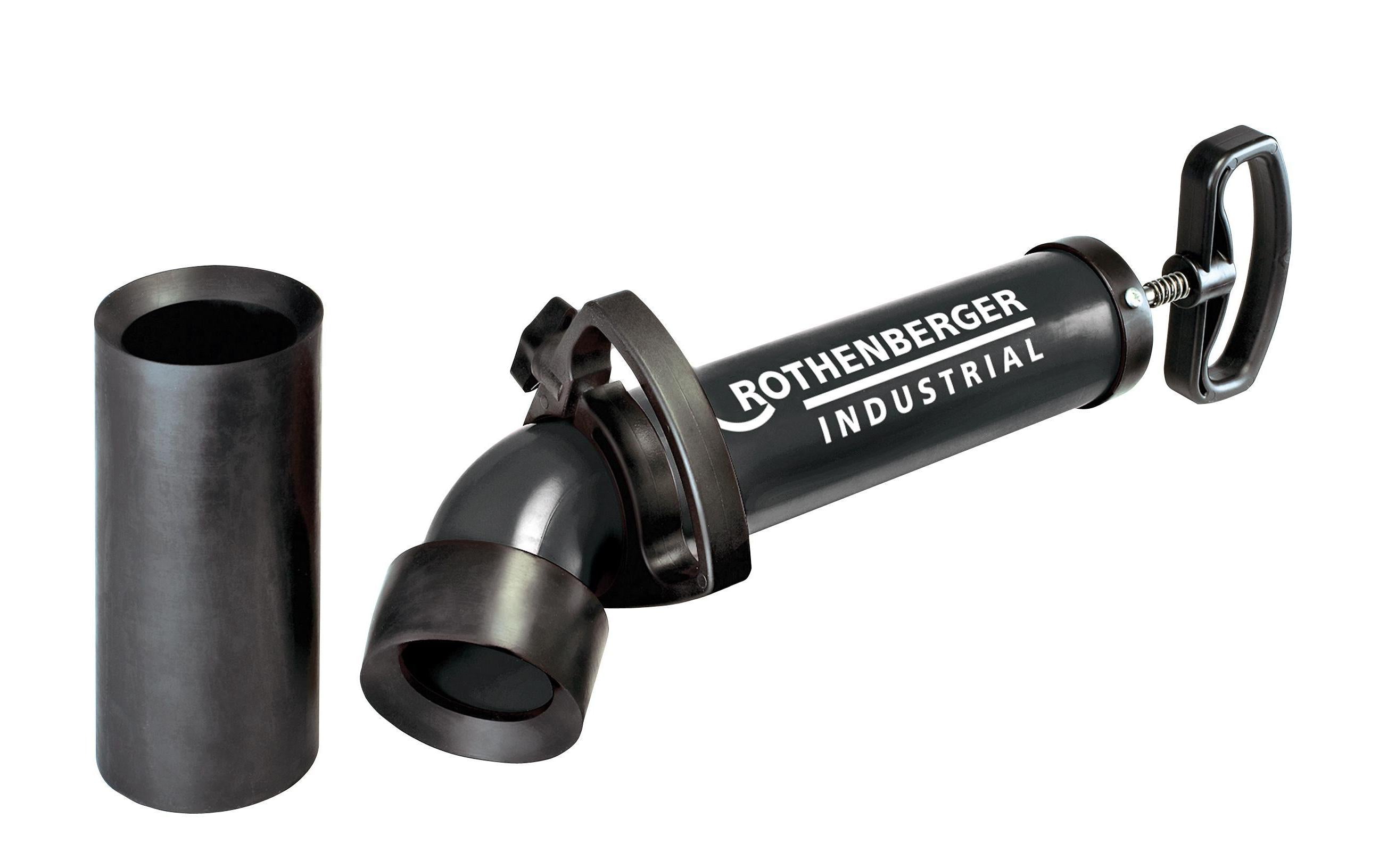 Rothenberger RoPump Power – Saugdruck-Abflussreiniger – für Siphon, Schwarz