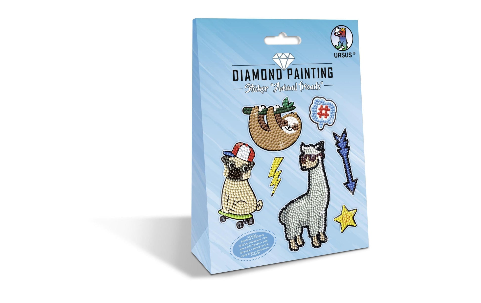 URSUS Sticker, Tiere, Mehrfarbig, 7 Stk