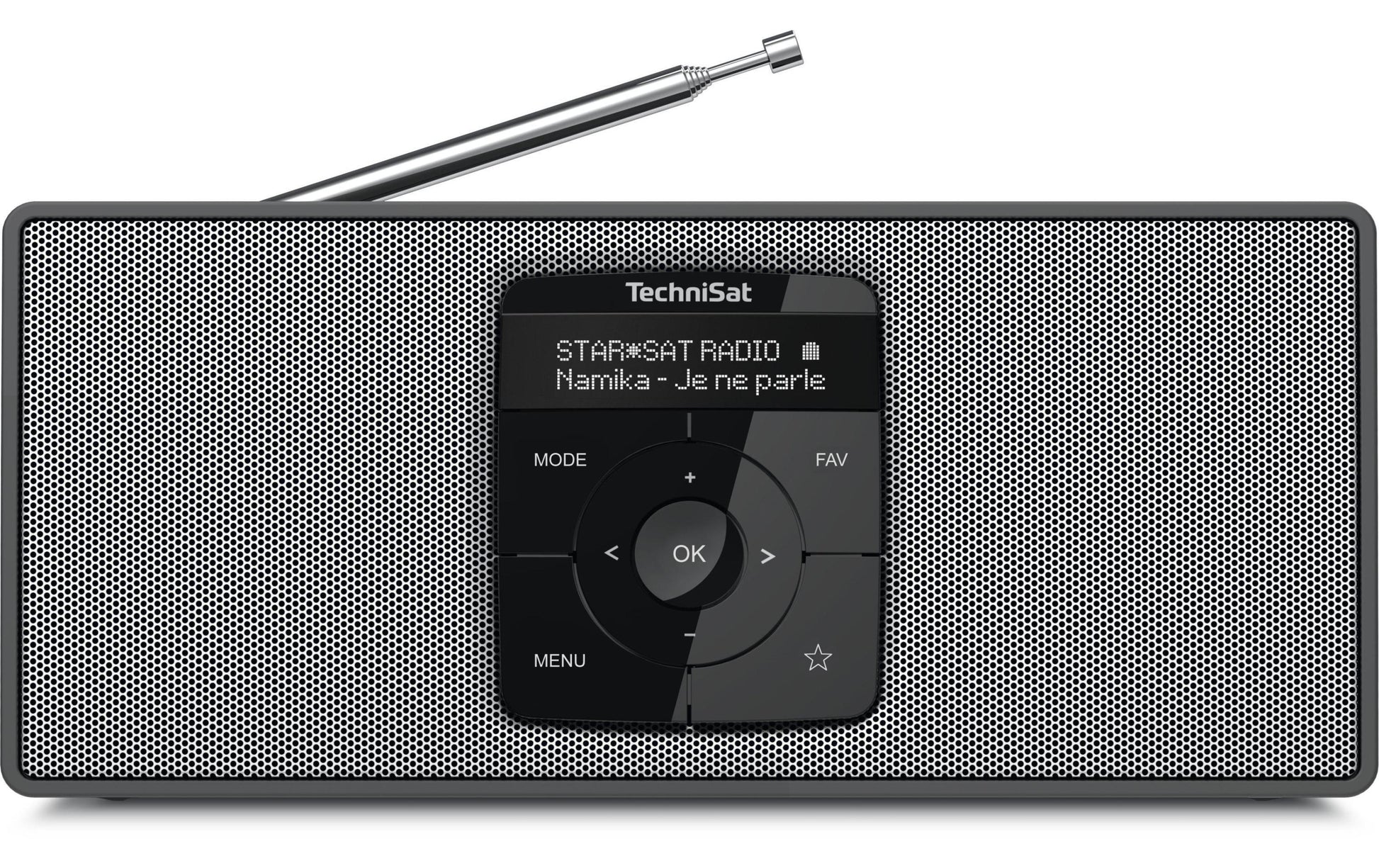 TechniSat Digitradio 2 Stereo – DAB-/Internetradio – Portabel – DAB+, UKW, Bluetooth, 10 h – Silber