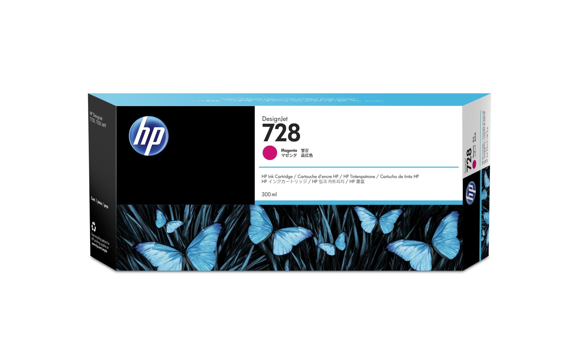 HP Tintenpatrone 728, Magenta, 300 ml