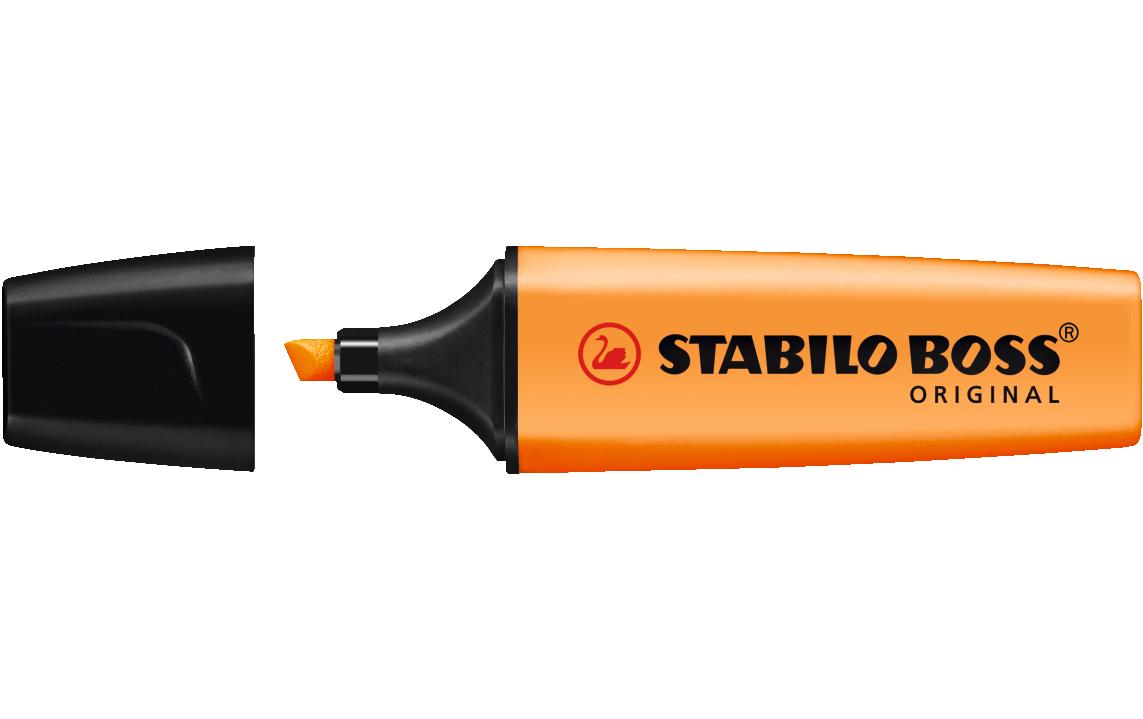STABILO BOSS Original Textmarker Orange – Keilspitze, 2–5 mm, nachfüllbar