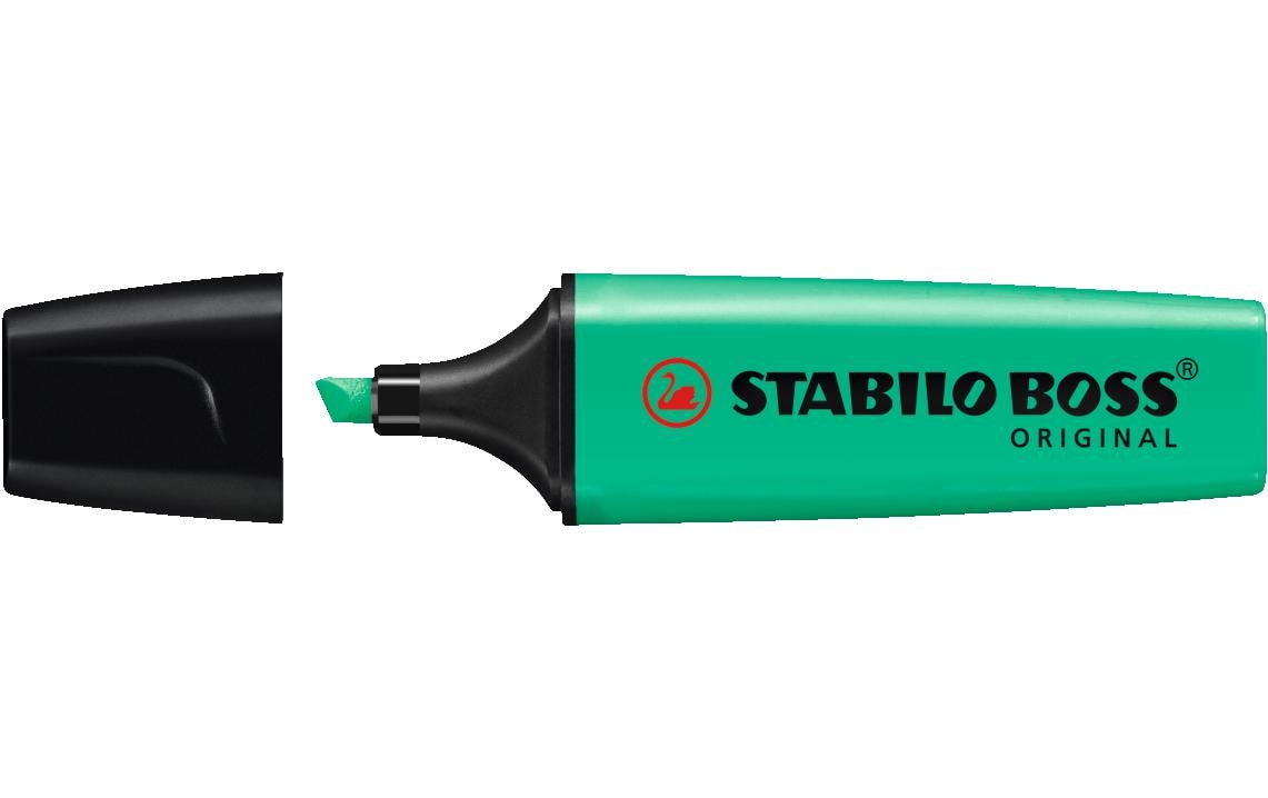 STABILO BOSS Original Textmarker türkis – Keilspitze, 2–5 mm, nachfüllbar