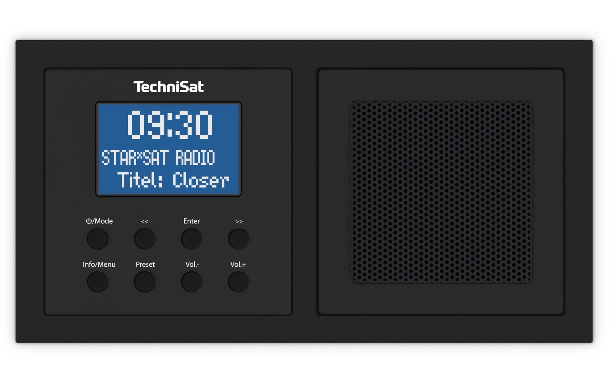 TechniSat DigitRadio Up 1 – DAB-/Internetradio – DAB+, UKW, Bluetooth – Schwarz