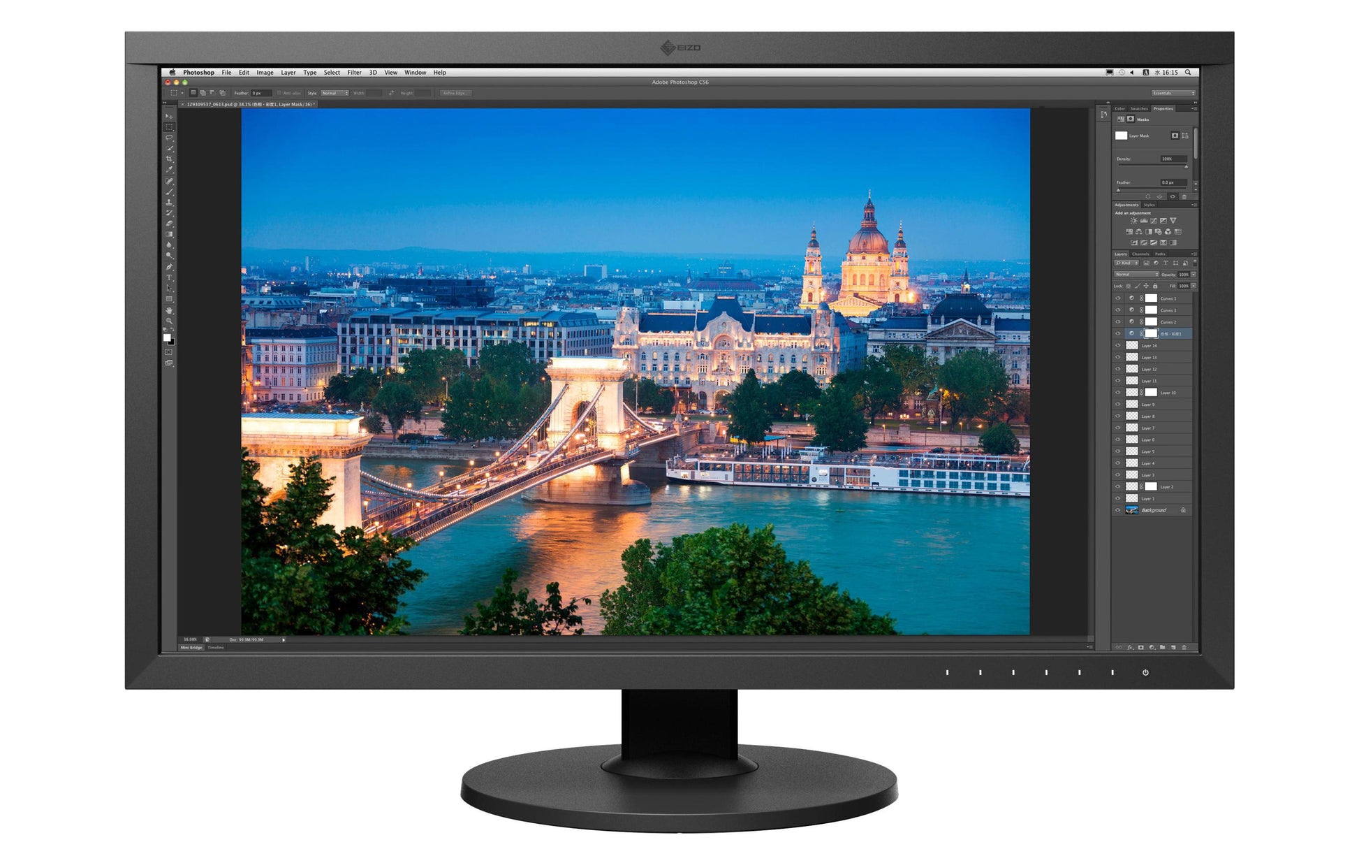 EIZO CS2731 – Monitor, 27", IPS, 60 Hz, 350 cd/m², Hardware-Kalibrierung, USB-C, VESA 100 × 100, Schwarz