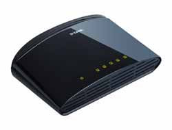 D-Link DES-1005D/E – Unmanaged Switch – 5×Fast Ethernet (10/100), Schwarz